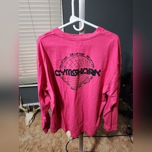 Gymshark Hot Pink XL Oversized Long Sleeve